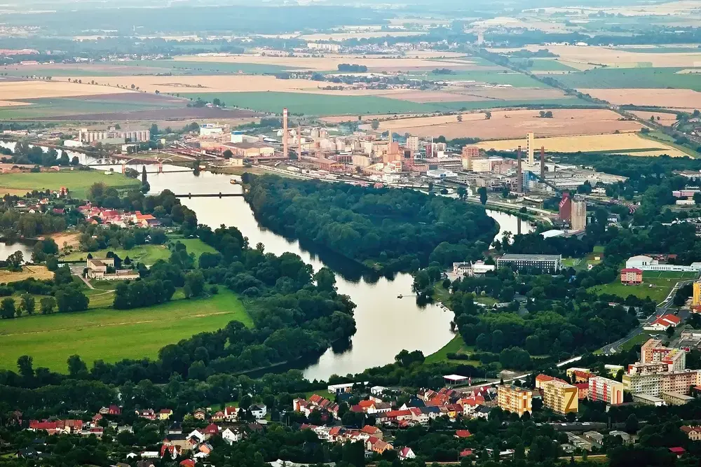 Panorama města Lovosice